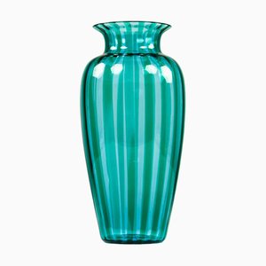 Murano Glass Vase with Baluster Strip Design from Veart Venezia, Italy
