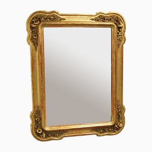 Large Louis Philippe Golden Mirror, Italy, 19th Century