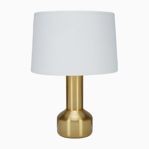Danish Gold Anodized Table Lamp, 1970s