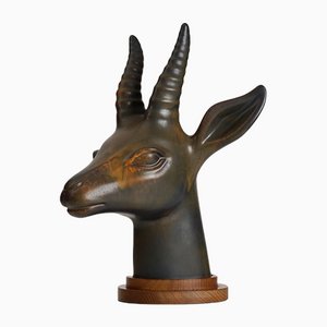 Antilope Skulptur von Gunnar Nylund für Rörstrand