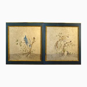 Parrots, Watercolor on Paper, China, 1930s, Set of 2