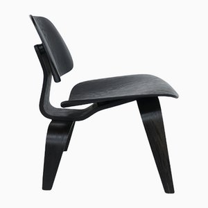 Black Molded Plywood Low LCW Chair by Charles & Ray Eames for Herman Miller, 1945