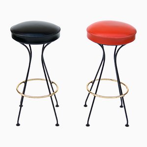 Set of Bar Stools, Mid-20th Century