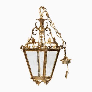 Brass & Glass Pendant Lantern