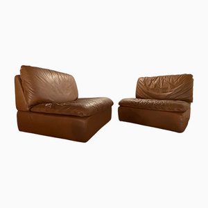 Fauteuils en Cuir de Ligne Roset, Set de 2
