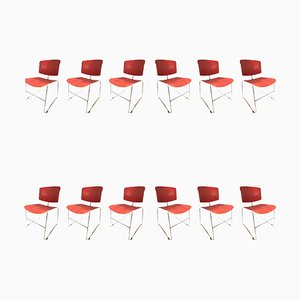 Chaises Empilables par Max Stacker pour Steelcase, 1970, Set de 12