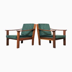 Vintage Danish Easy Chairs, 1960s, Set of 2