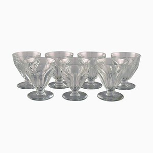 Baccarat Tallyrand Glasses in Clear Mouth-Blown Crystal Glass, France, Set of 7
