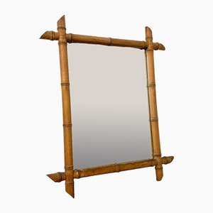 Antique Faux Bamboo Mirrors, Set of 3