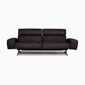 Grey Monroe Leather 3-Seat Sofa from Koinor