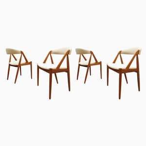 Vintage Dining Chairs by Kai Kristiansen for Schou Andersen, Set of 4
