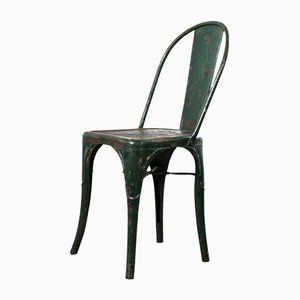Dining Chair Model A in Green from Tolix, 1940s