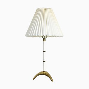 Hollywood Regency Austrian Bauhaus Brass Tripod Table Light, 1960s