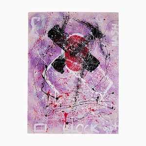 Bomberbax, Gemälde, 2021, Mixed Media auf Leinwand