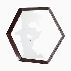 Italian Hexagon Wall Mirror by Campo and Carlo Graffi