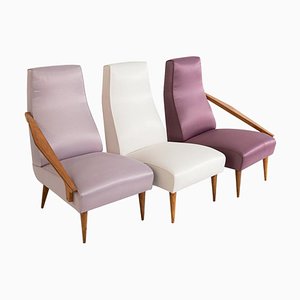 Fils Edition Armchairs by Gio Ponti, 1955, Set of 3