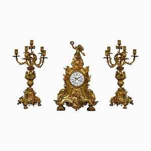 Three-Piece Clock by Samuel Marti, Set of 3