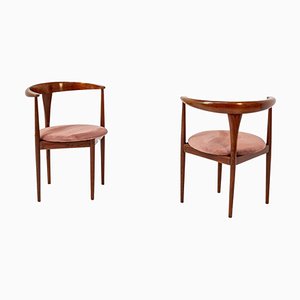 Holzstühle von Peter White & Orla Mølgaard-Nielsen für Søborg Furniture Factory, 2er Set