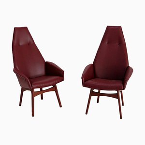 Mid-Century Capitan Armchairs by Adrian Pearsall, 1950s, Set of 2