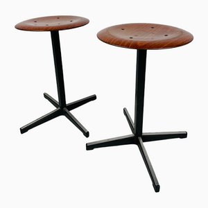 Vintage Dutch Stools from Pagholz, 1970s, Set of 2