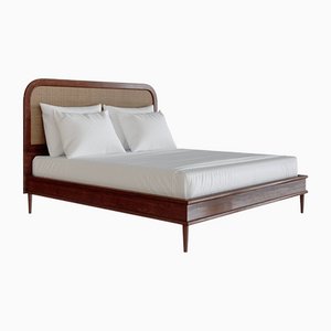 Walford Bed in Cognac - Euro Double by Lind + Almond