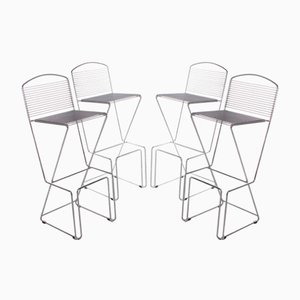 Bar Stools by Till Behrens for Schlubach, 1980s, Set of 4