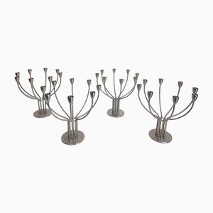 Stahl Kerzenständer mit 8 Armen von M. Hagberg für Ikea