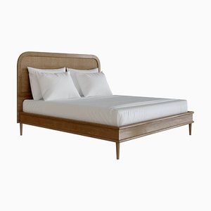 Walford Bed in Natural Oak - Euro Mega King by Lind + Almond
