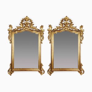 Golden Mirrors by Luigi Filippo, Set of 2