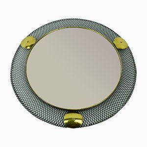 Mid-Century French Wall Mirror with Filigree Metal Frame, 1950s