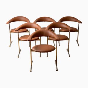 Airport Model 037 Chairs by Hans Kaufeld for Geoffrey Harcourt, Set of 6