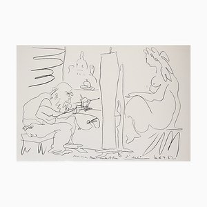 Pablo Picasso, The Painter and His Model, 1962, Original Lithograph