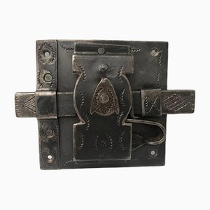 Vintage Hand Forged Wrought Iron Door Latch