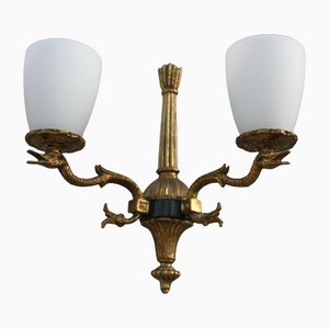 Französische Vintage Wandlampen, 2er Set