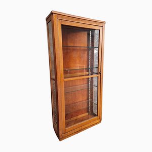 Antique Oak Museum Display Cabinet