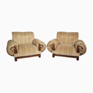 Upholstered Armchairs, 1970, Set of 2