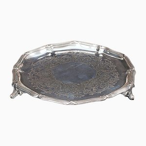 Piattino decorativo antico in argento di Thomas Bradbury, 1890