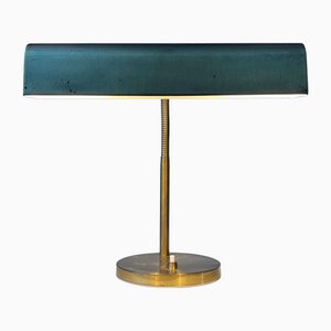 Lampe de Bureau Mid-Century Scandinave en Laiton de ES Horn, 1950s