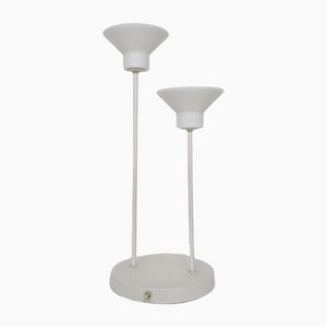 Small White Metal and Glass Table Light from Hala Zeist