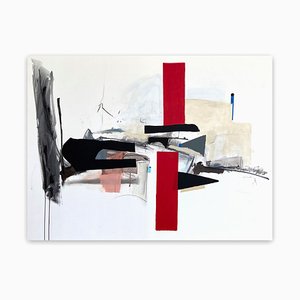 Adrienn Krahl, Tienmu Horizon, 2021, Acrylic, Graphite & Charcoal on Canvas