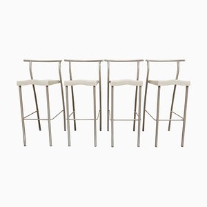 Taburete Hi Glob alto de Philippe Starck para Kartell. Juego de 4