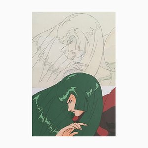 Masami Kurumada, Personnage B't X n ° 2, 1990, Gouache auf Plastik, gerahmt