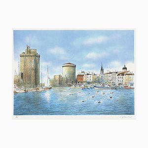 Rolf Rafflewski, La Rochelle, 1986, Lithographie sur Papier Arches