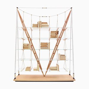 Wooden Veliero Bookcase by Franco Albini for Cassina