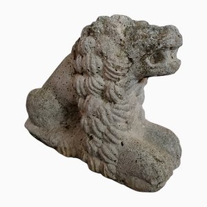 Vintage Beton Lion Gartenstatue