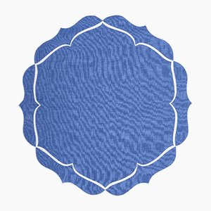 ALHAMBRA Palace Blue Linen Placemat from Los Encajeros