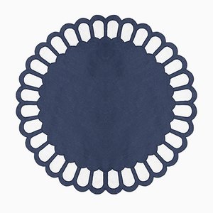 Zurbano Navy Linen Placemat from Los Encajeros