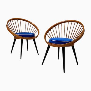 Circle Chairs by Y. Ekstrom, Set of 2