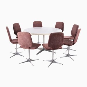 Modell Sedia Stühle mit Tisch von Horst Bruning für Cor, 8er Set