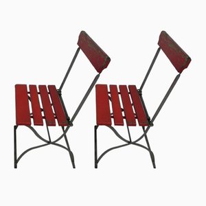 Folding Garden Chairs, Set of 2